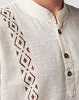 Linen Blockprinted Button Up