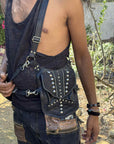 Silver Studded Leather Holster