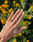 Gold Plated Double Snake Ring