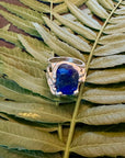 Silver Lapis Azul Ring Size 9.5