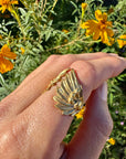 Gold Plated Wing Ring Size 6.5