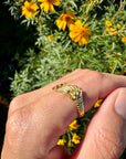 Gold Plated Small Winged Ring