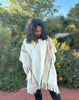 White Alpaca Poncho