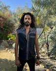 Flower of Life Button Up Vest