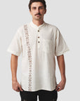 Linen Blockprinted Button Up