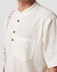 Linen Blockprinted Button Up