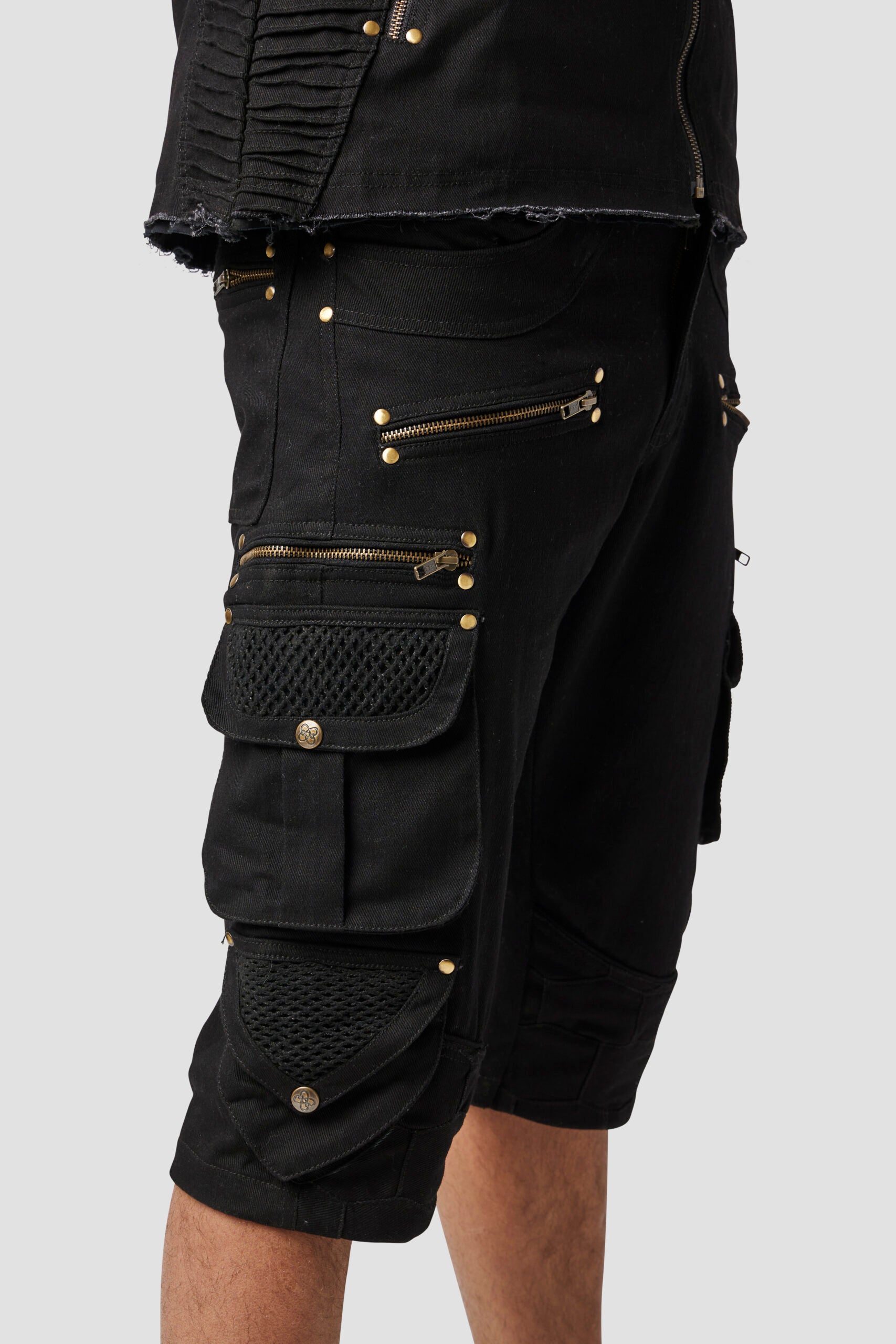 Unisex Cyberpunk Cargo Shorts – Omni Collection