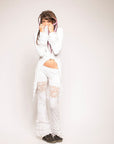 Lace Ruffle Bell Bottoms