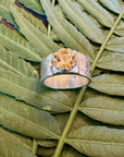 Silver 950 Citrine Ring Size 8