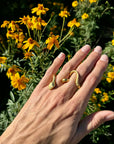 Gold Plated Double Snake Ring