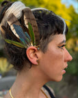 Pheasant Macaw Feather Earcuff