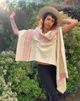 Cowl Neck Shawl-Khadi Fabric Shawl