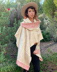 Cowl Neck Shawl-Khadi Fabric Shawl