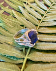 Silver Lapis Azul Ring Size 9.5