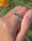 Silver 950 Amethyst Ring Size 8.5