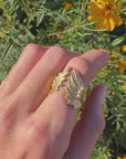 Gold Plated Wing Ring Size 6.5