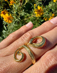 Gold Plated Snake Ring
