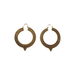 Large Brass Tri Hoops
