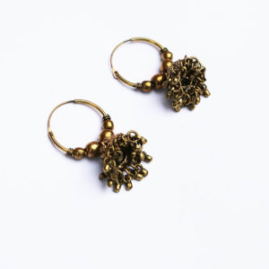 Brass India Style Hoops
